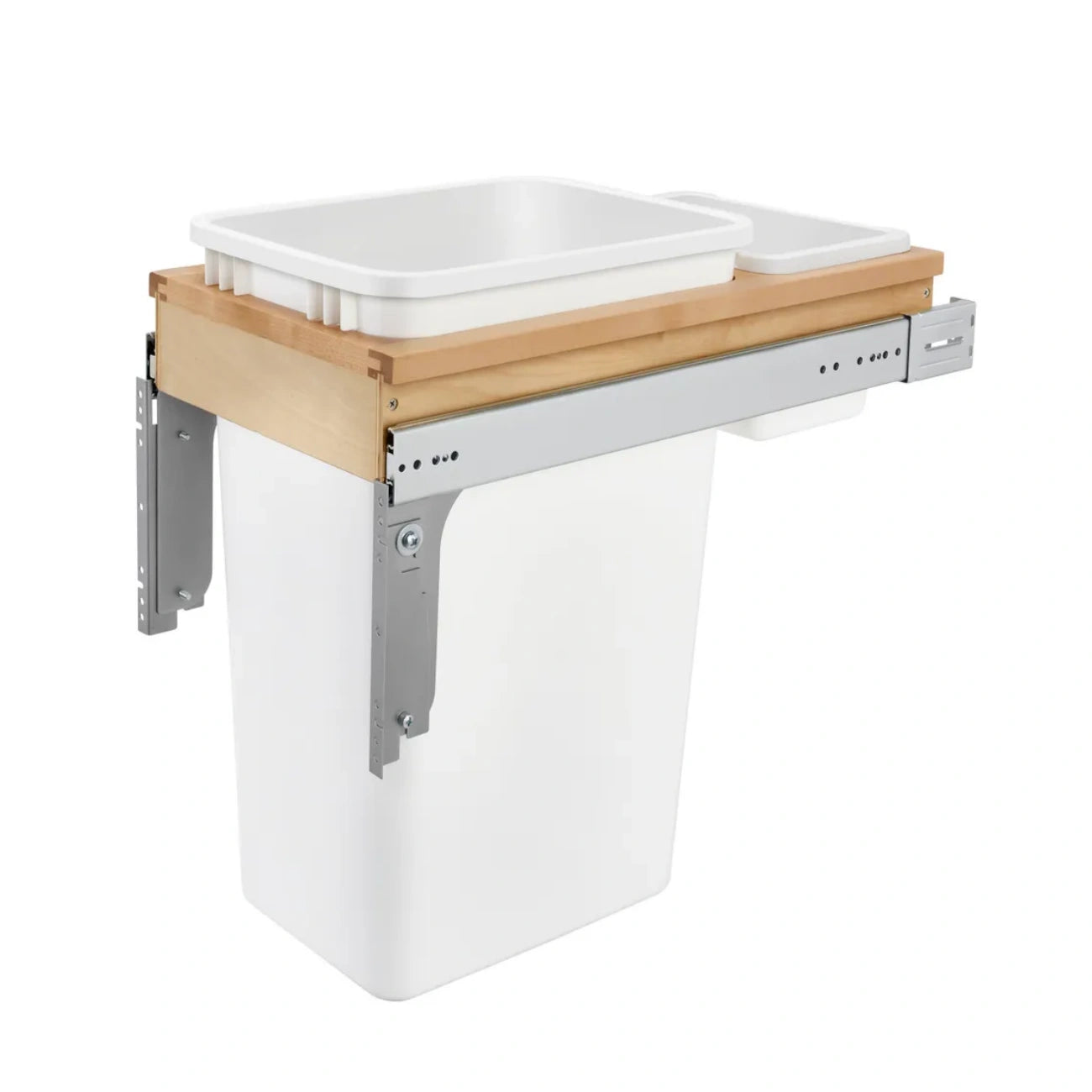 Wood Top Mount Waste Container
