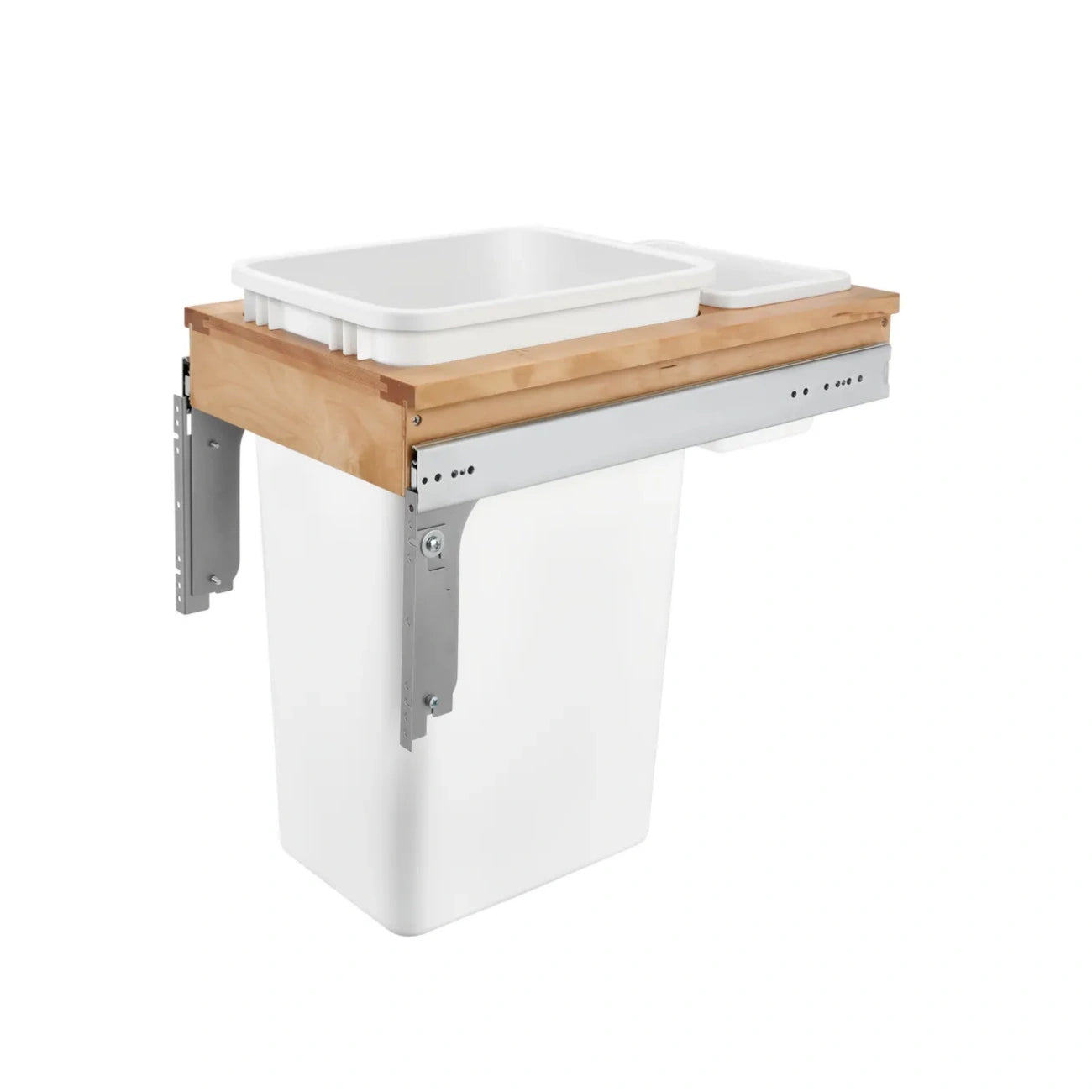 Wood Top Mount Waste Container