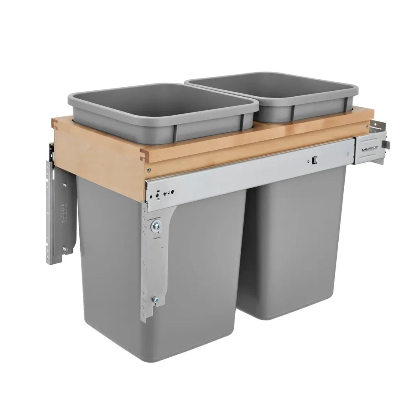 Wood Top Mount Waste Container