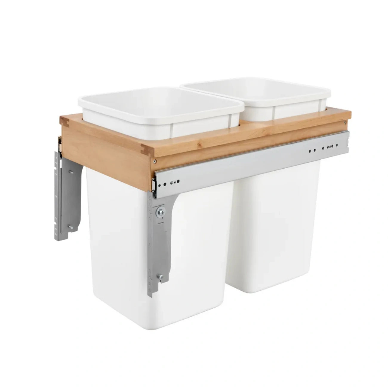Wood Top Mount Waste Container
