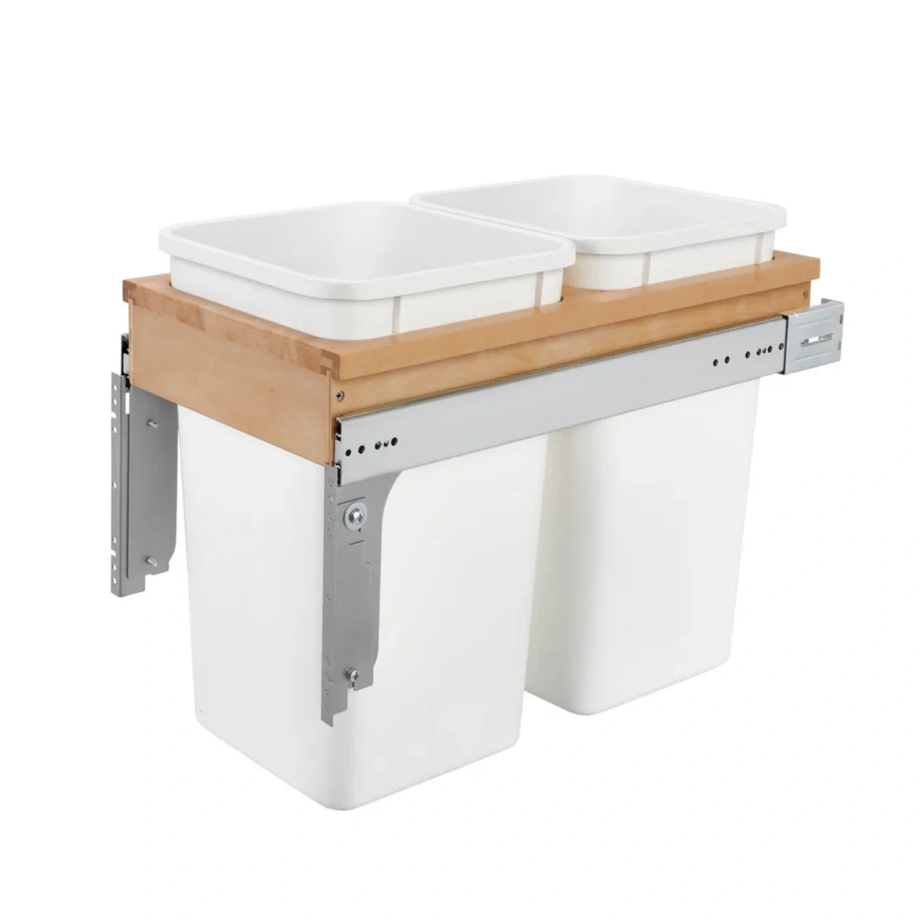 Wood Top Mount Waste Container