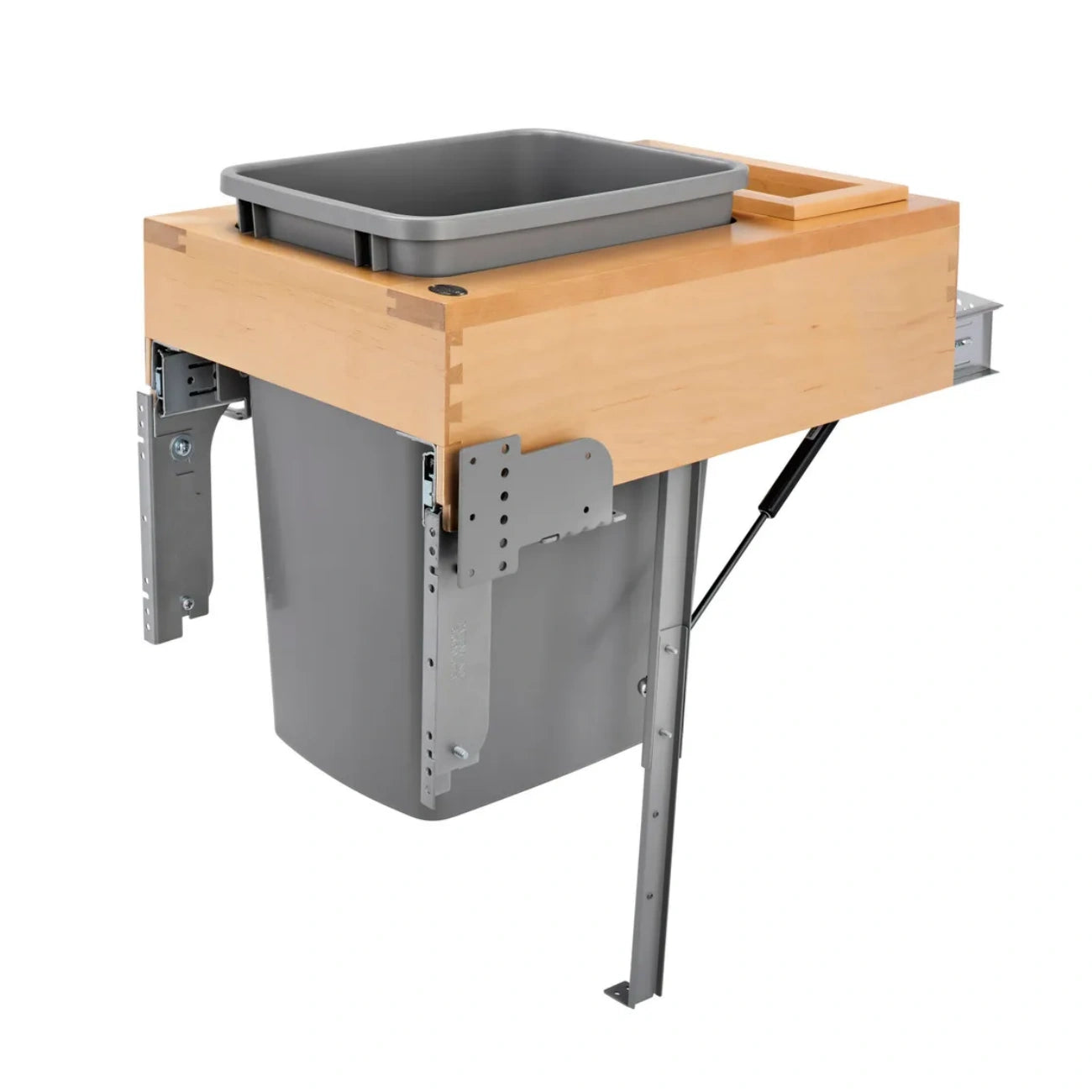 Wood Top Mount Waste Container