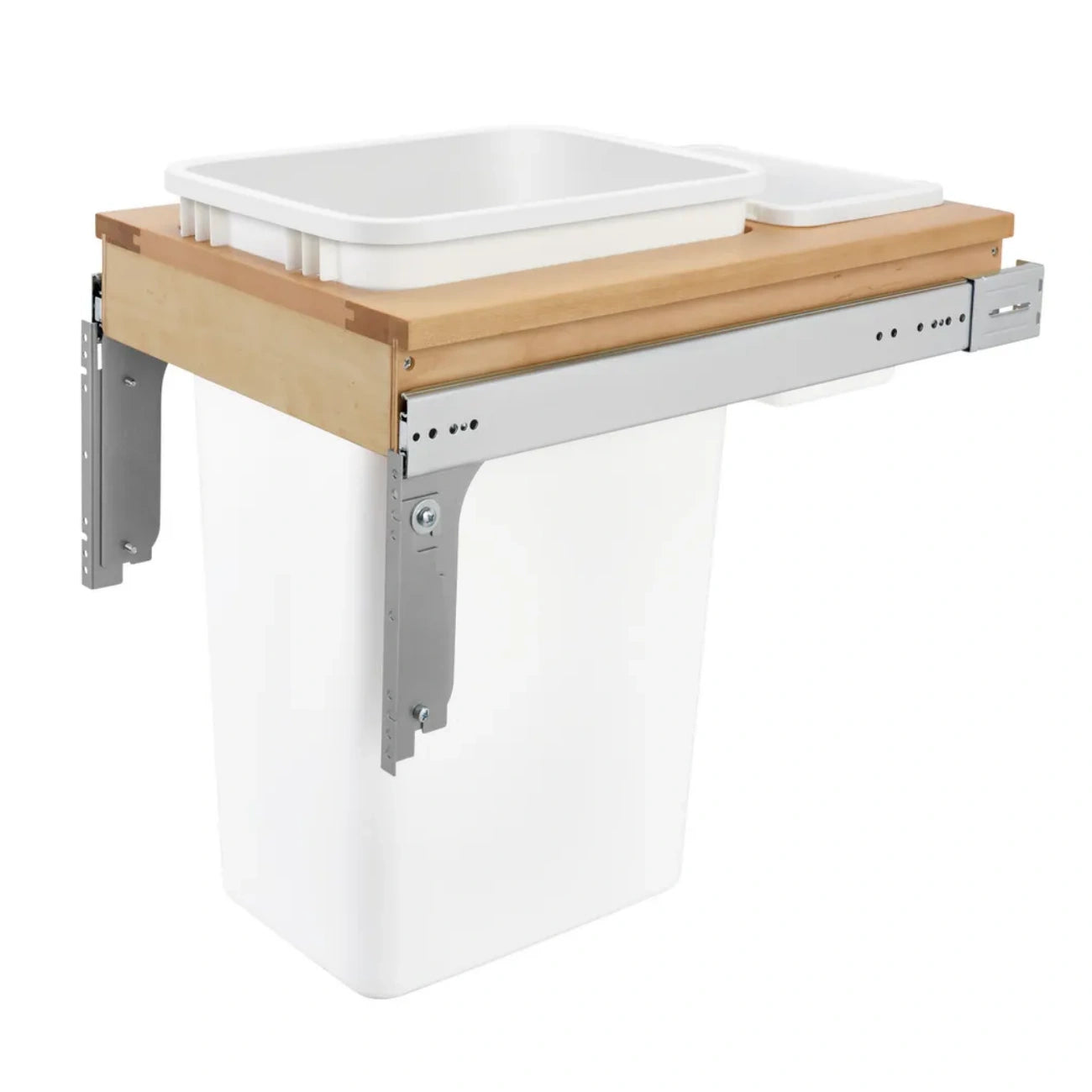 Wood Top Mount Waste Container