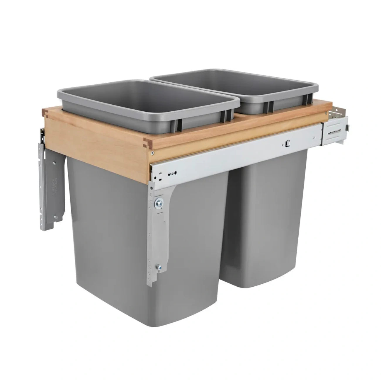 Wood Top Mount Waste Container