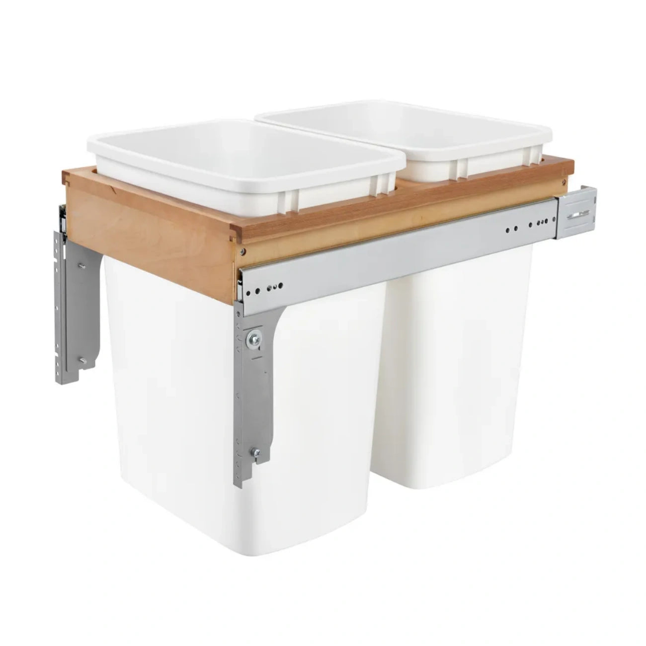 Wood Top Mount Waste Container