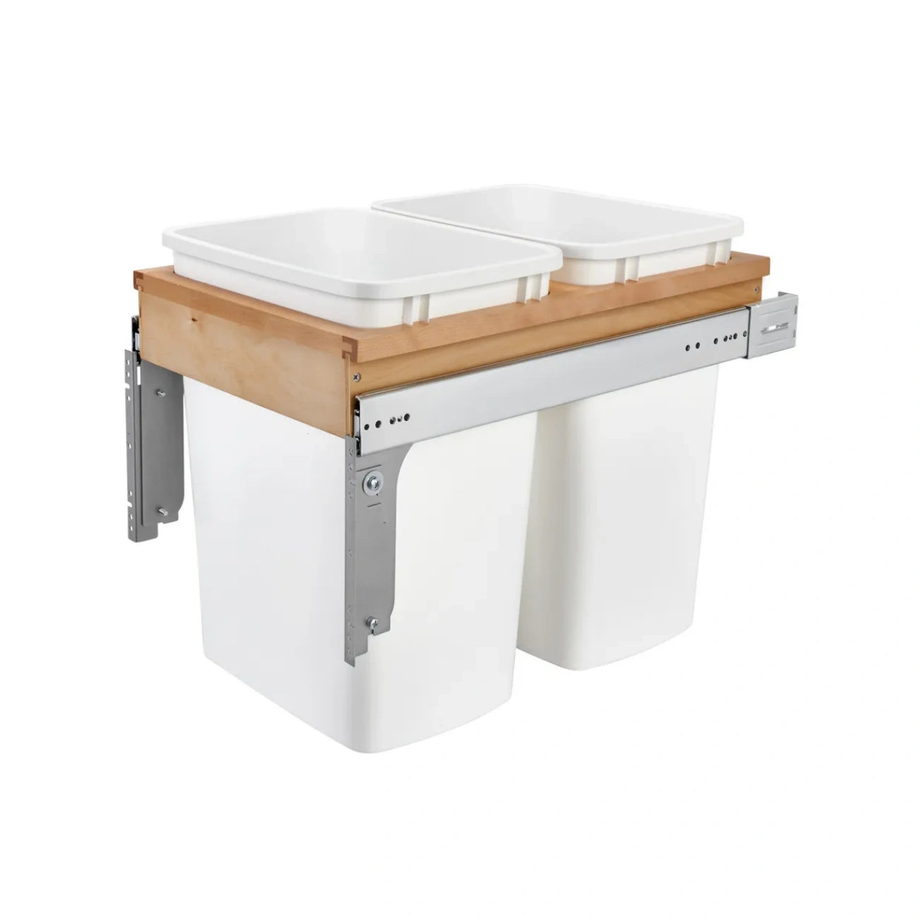 Wood Top Mount Waste Container