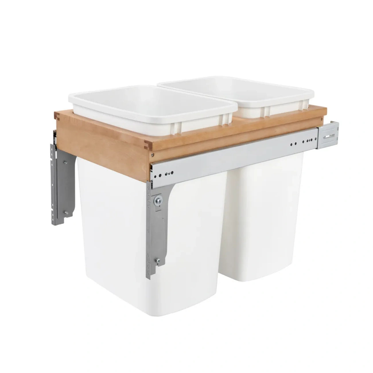 Wood Top Mount Waste Container