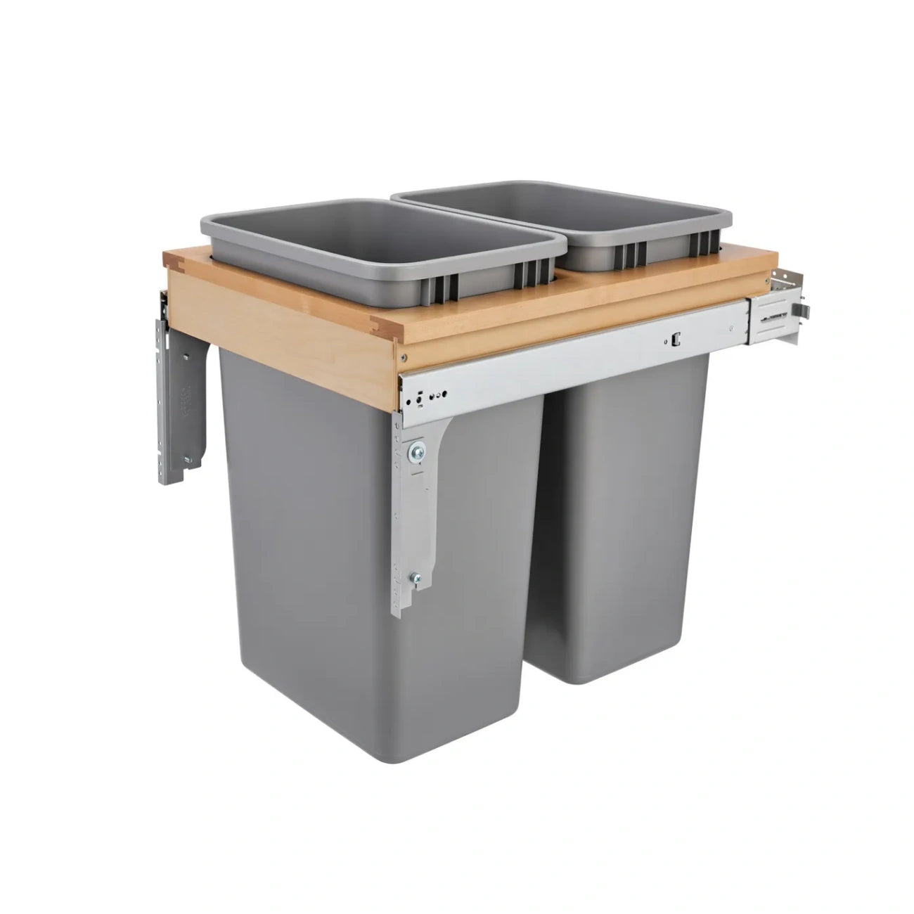 Wood Top Mount Waste Container