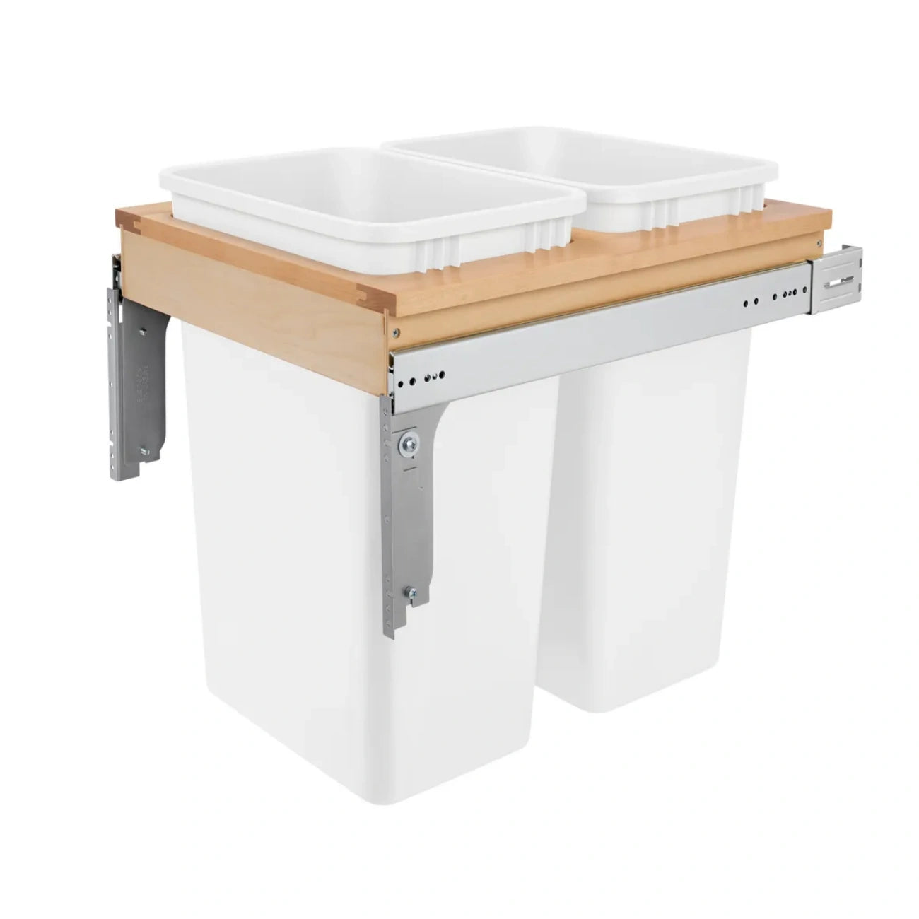 Wood Top Mount Waste Container