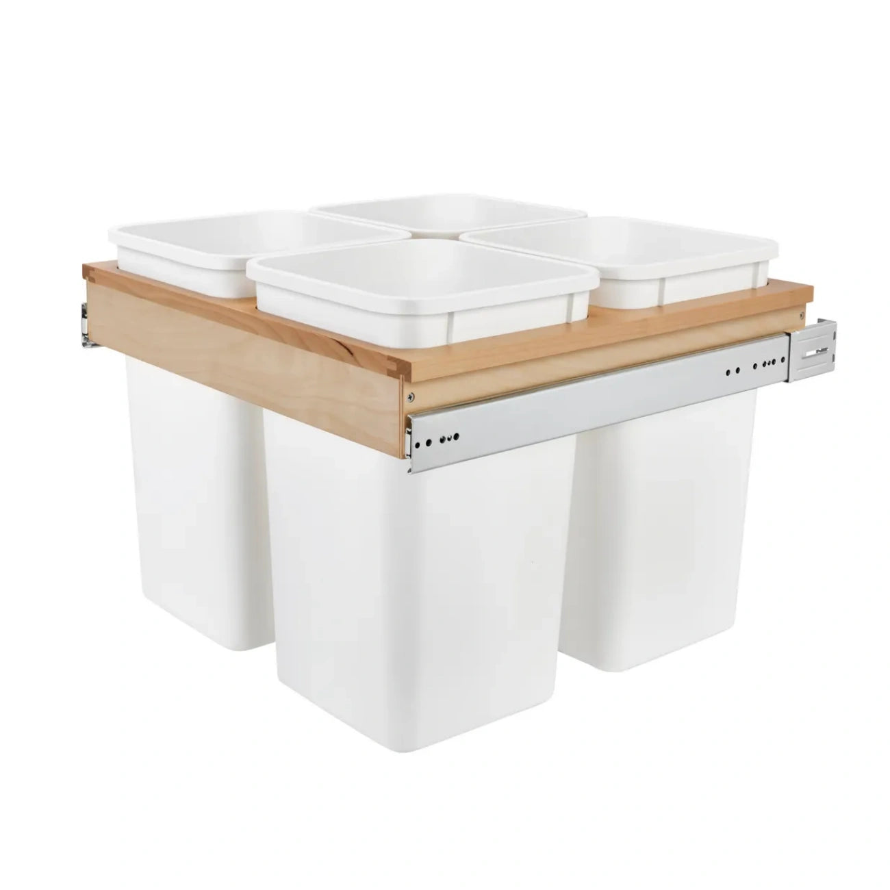 Wood Top Mount Waste Container