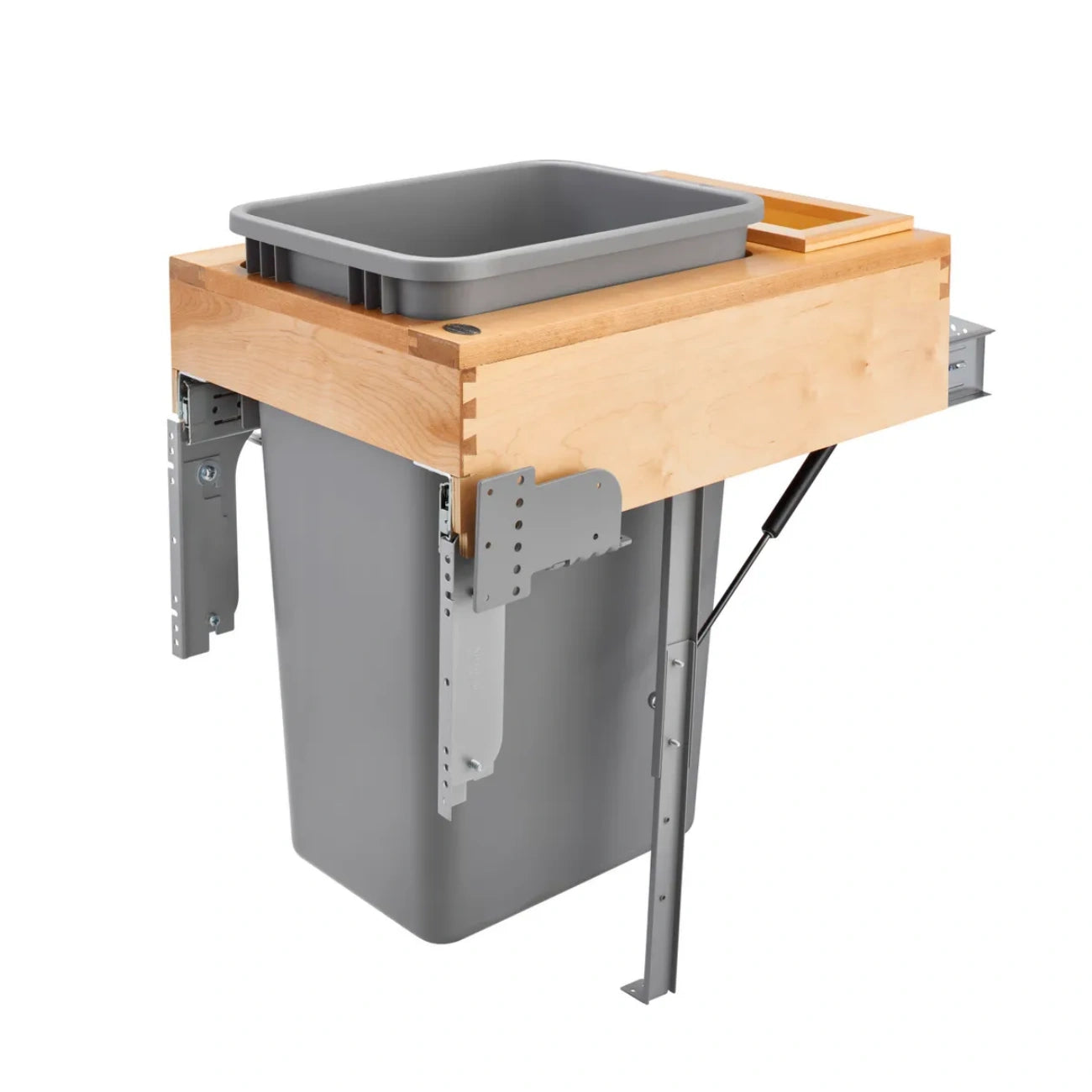 Wood Top Mount Waste Container