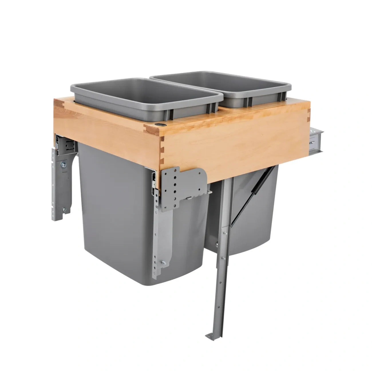Wood Top Mount Waste Container