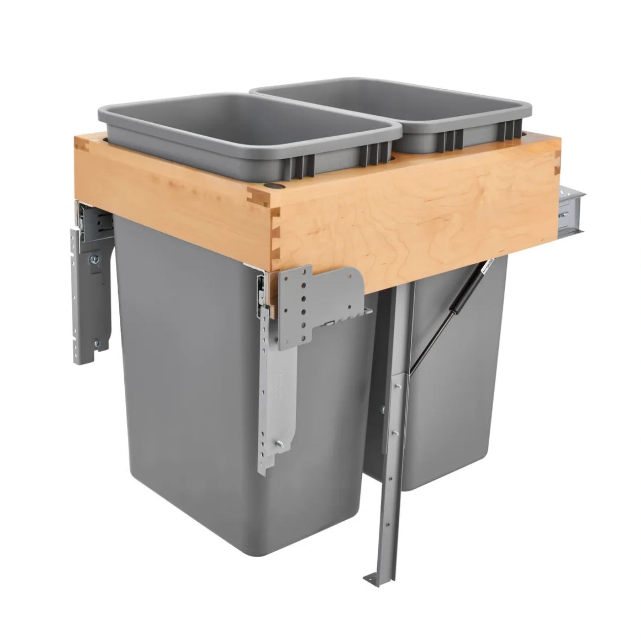 Wood Top Mount Waste Container