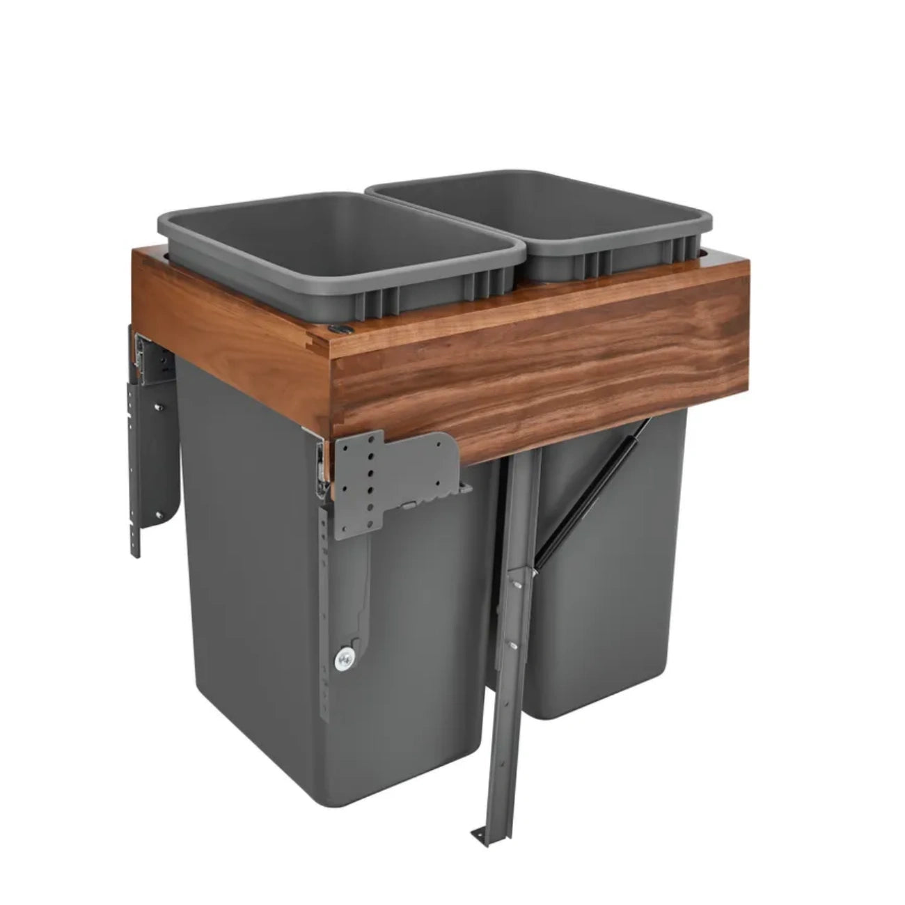 Wood Top Mount Waste Container