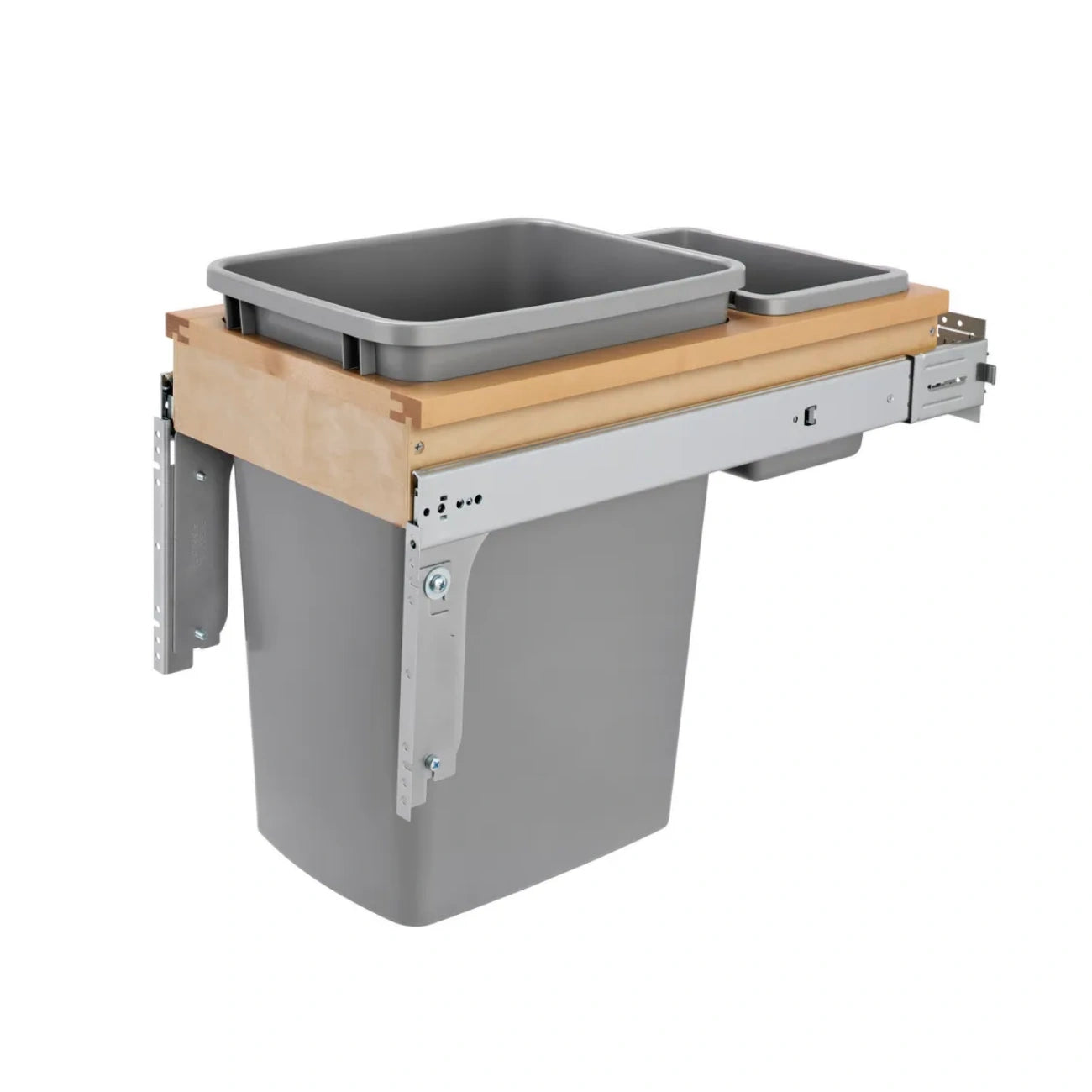 Wood Top Mount Waste Container