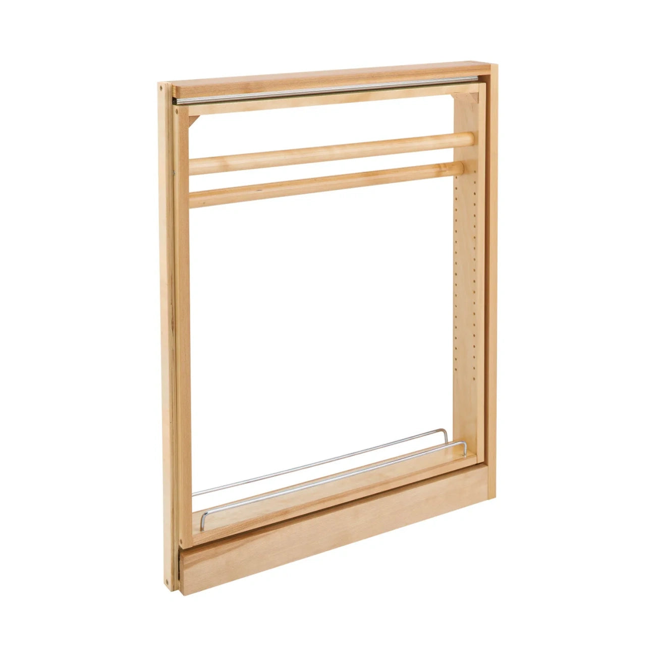 Wood Towel Bar Filler Pullout Organizer