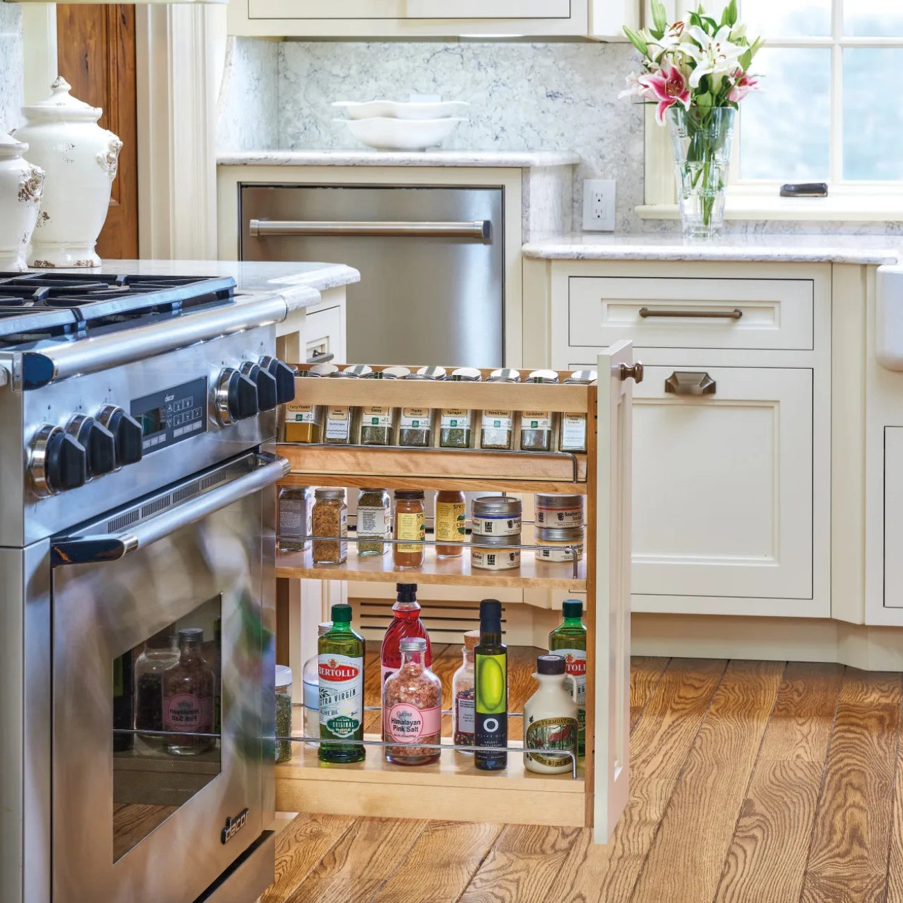 Wooden Spice Rack Inserts for the 448 Base Cabinet Pullout