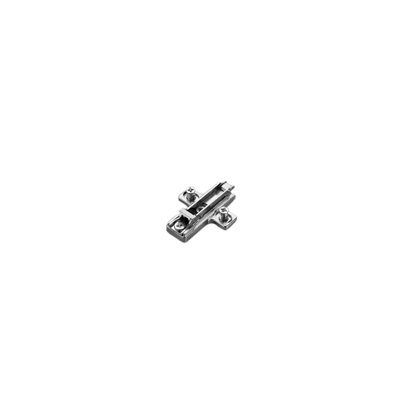 Salice Domi Snap-On Cross-Shaped, Dual Cam Adjust, Mounting Plates, Euro Screws