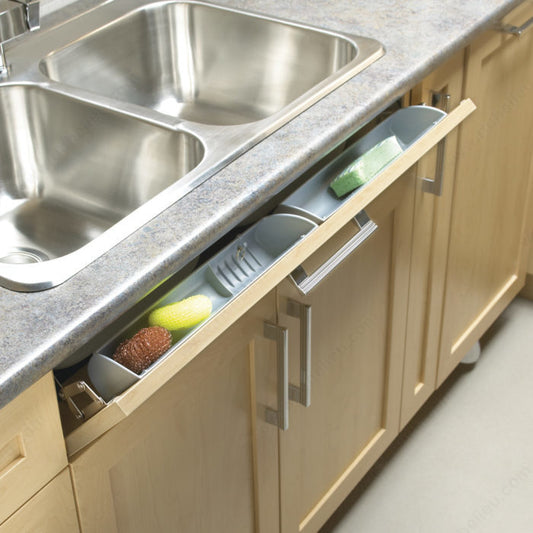 Moulded false-drawer trays
