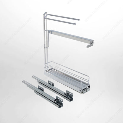Sliding Basket with Towel Rack