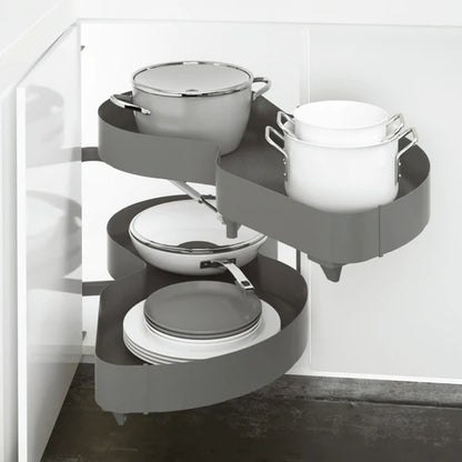 Corner Kidney Shaped - Pull-out Lazy Susan for Pie-shaped Corners
