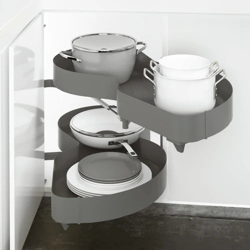 Corner Kidney Shaped - Pull-out Lazy Susan for Pie-shaped Corners