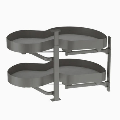 Corner Kidney Shaped - Pull-out Lazy Susan for Pie-shaped Corners
