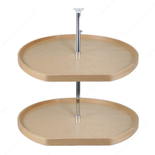 D-Shape Wooden Tray Set - Individual