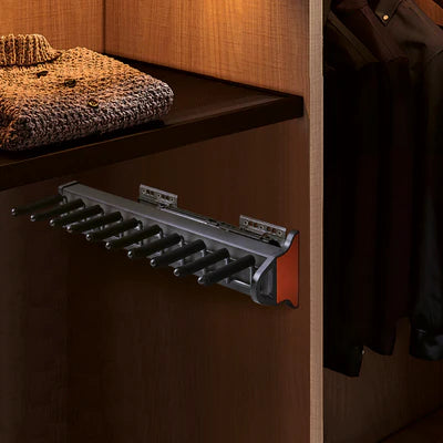Side-mounted Soft-closing Tie Rack