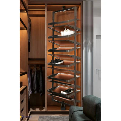 High-end 360-degree Rotary Shoe Rack