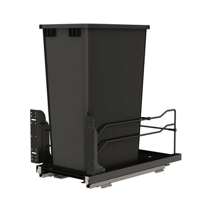 Steel Bottom Mount Pullout Waste Container w/ Soft-Close