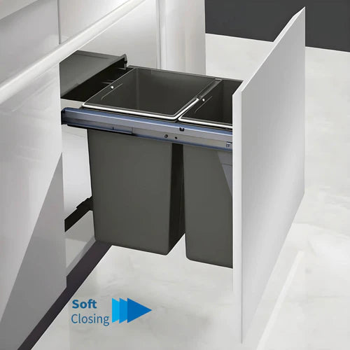 Garbage Bins System - Width 15-3/4 Inches (With 2 Bins)