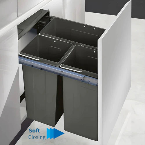Garbage Bins System - Width 21 Inches (With 4 Bins)