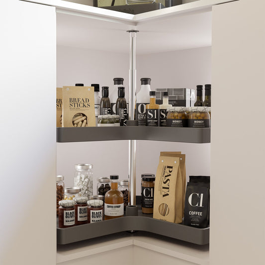 M-Series Lazy Susan Kidney Shape, 24", 28", 32"