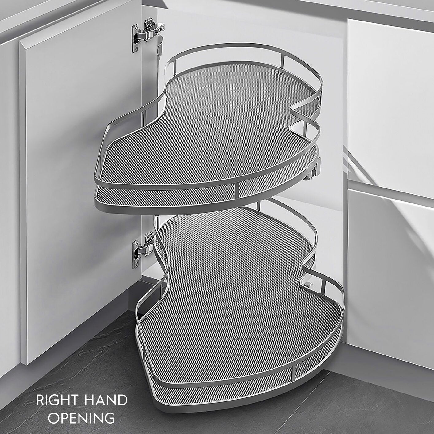M-Series Swing Corner, Sunlight Silver, RH
