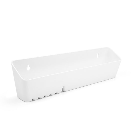 M-Series Tip-Out Tray with Soap Container and Ring Peg 30" White