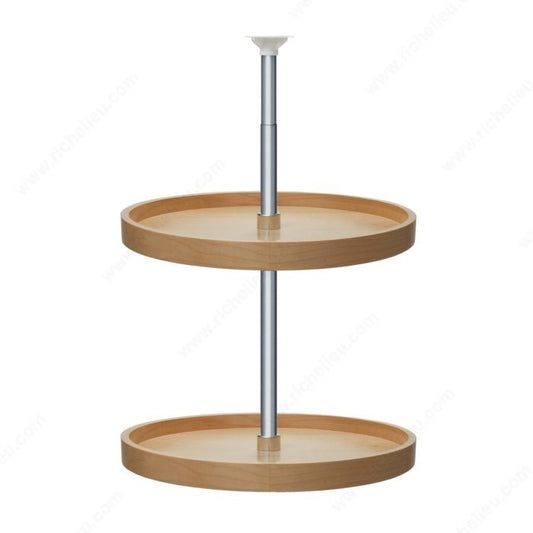 Round Wood Tray Sets