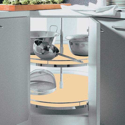 3/4 Pivoting Lazy Susan Trays - Set of 2