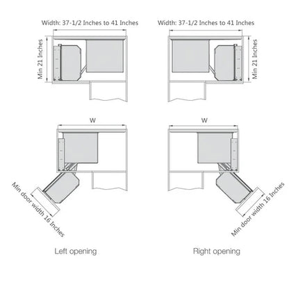 Soft-closing Magic Corners