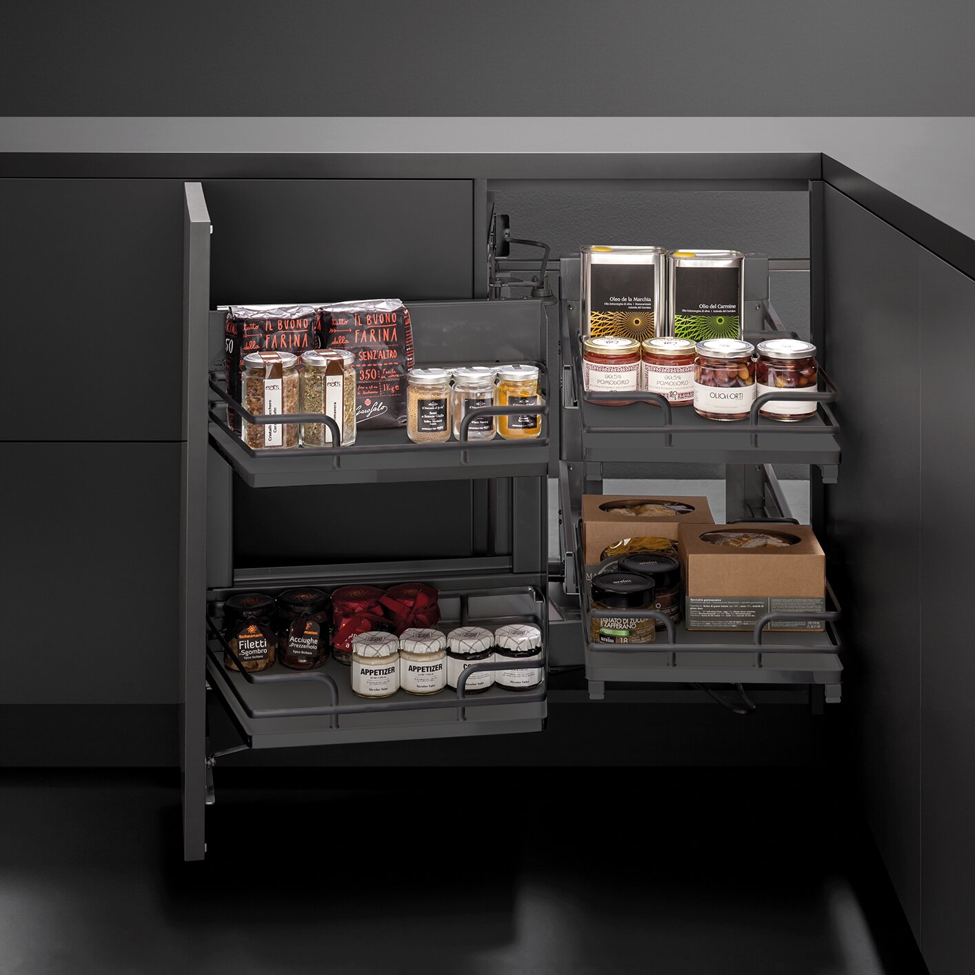 Vibo Smart Corner Pullout, Anthracite Grey
