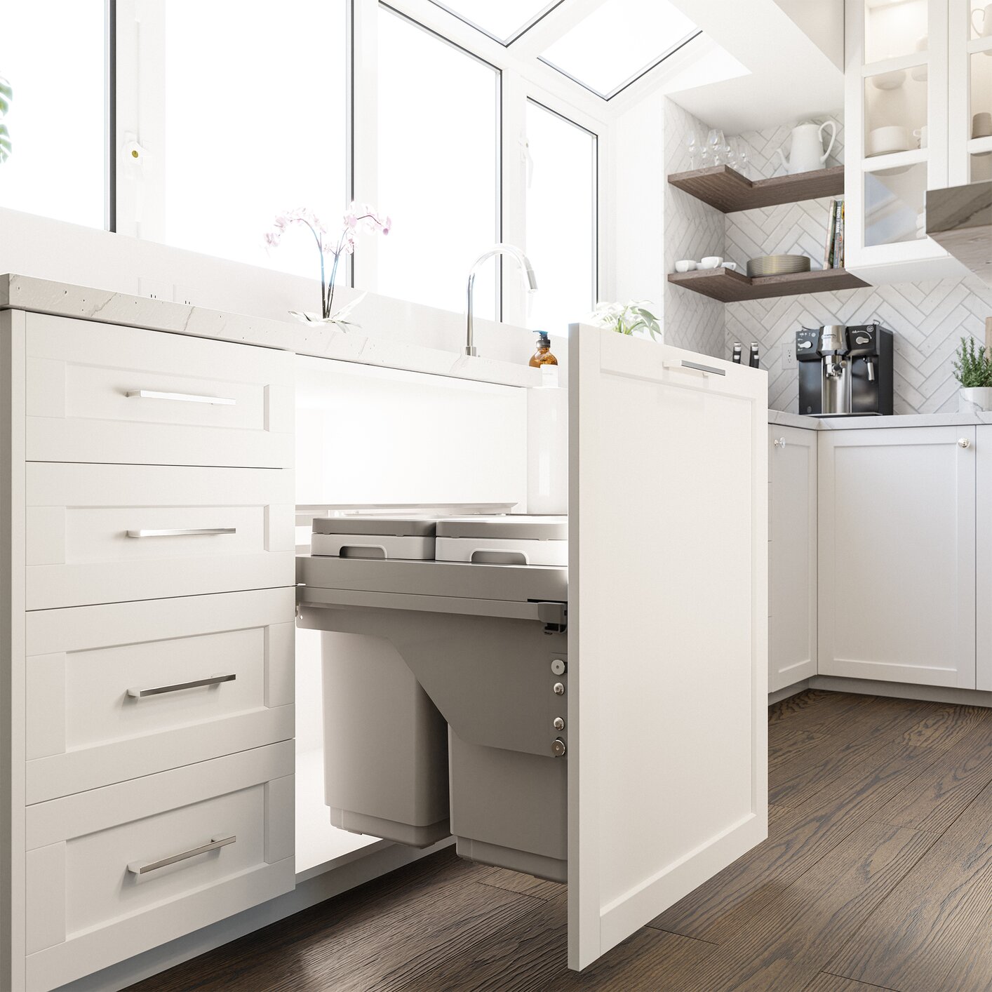 VIBO Globe Synchro Pullout Waste Bin