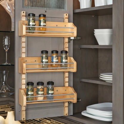 Adjustable Door Mount Spice Rack