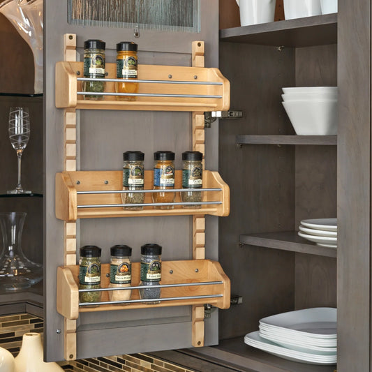 Adjustable Door Mount Spice Rack