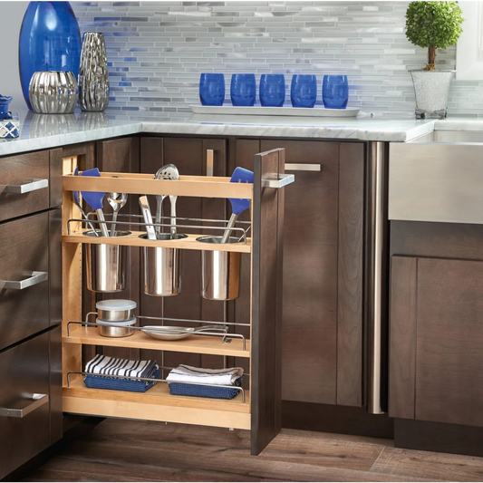 Base Cabinet Pullout w/Utensil Bins