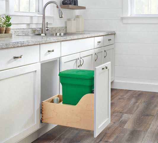 Maple Bottom Mount Compo+ Compost Container w/ BLUMOTION Soft-Close