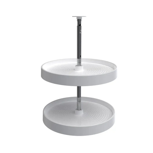 Lazy Susan – Full Circle, Polymer, 2-Shelf Organizer for Wall & Upper Cabinets