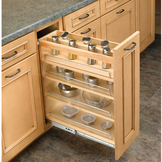 Wooden Spice Rack Inserts for the 448 Base Cabinet Pullout