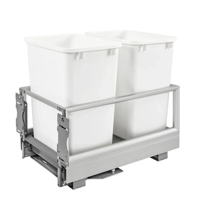 Aluminum Bottom Mount Waste Container w/Rev-A-Motion