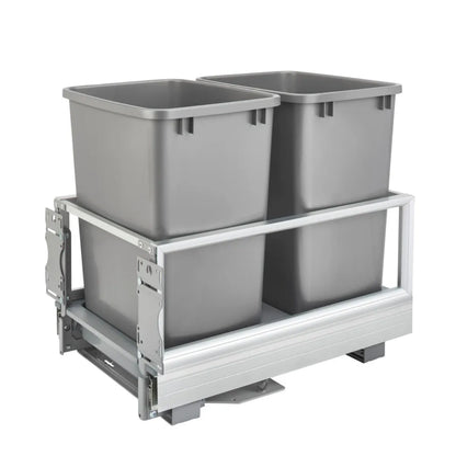 Aluminum Bottom Mount Waste Container w/Rev-A-Motion