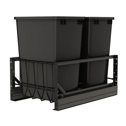 Aluminum Pullout Waste Container w/ Soft-Close